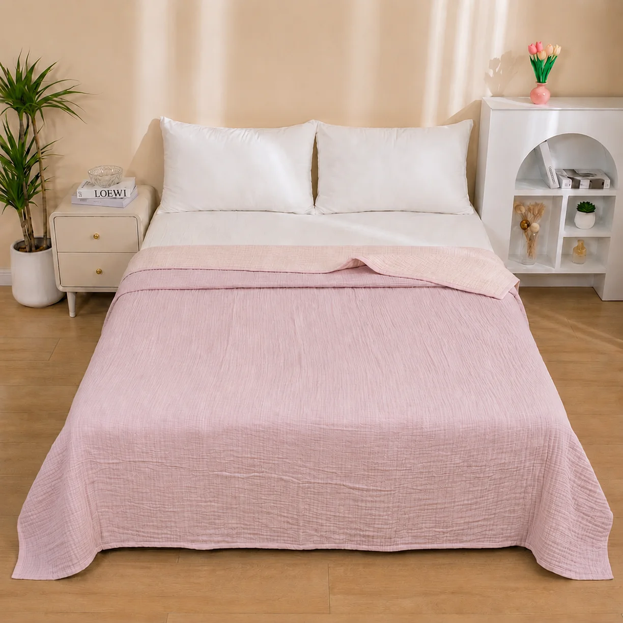 I2BC7-04 Summer Cotton Bed Spread - Image 1