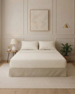 Solid Cotton Bed Sheet Set - Image 5