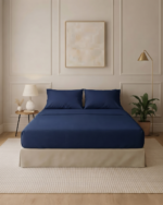 Solid Cotton Bed Sheet Set - Image 6