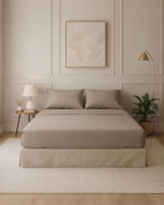 Solid Cotton Bed Sheet Set - Image 7